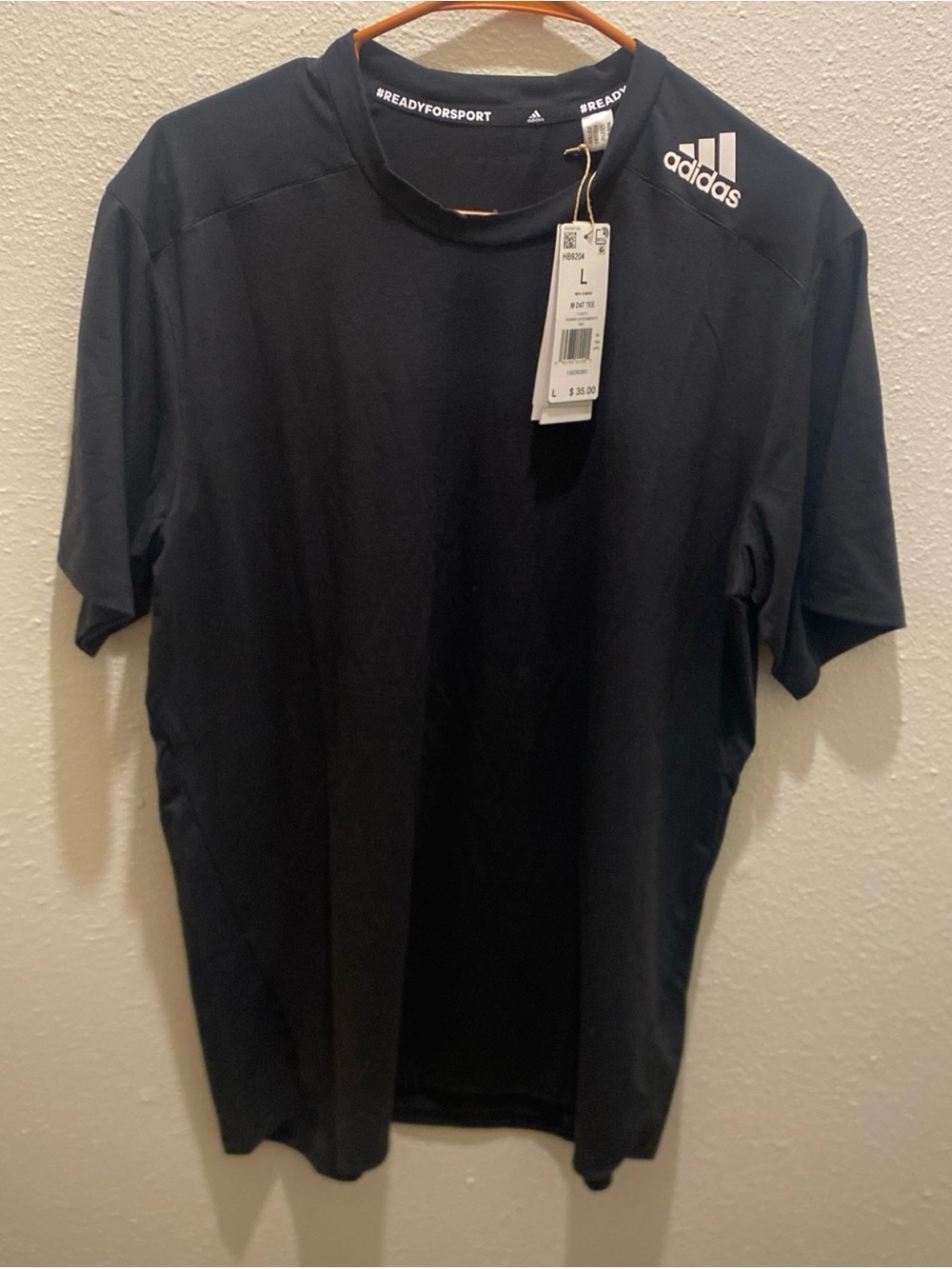 Adidas Men’s Athletic M D4T Training Black Crewneck T-Shirt SS Size Large NWT